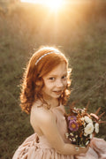 Flower girl crystal headband hair accessory