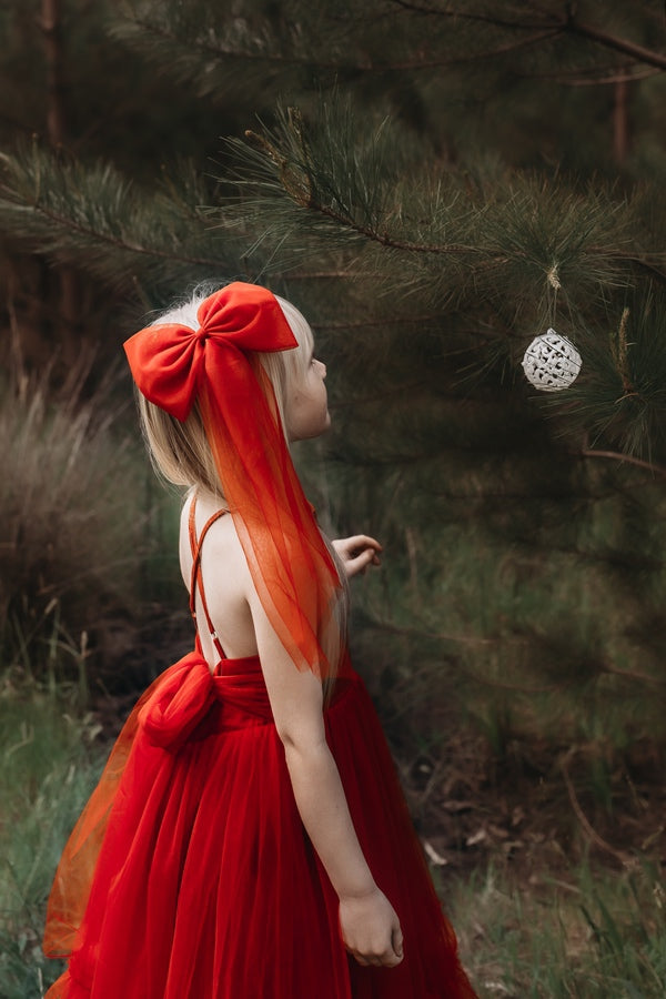 Junie Red Girls Christmas Dress - Shop All