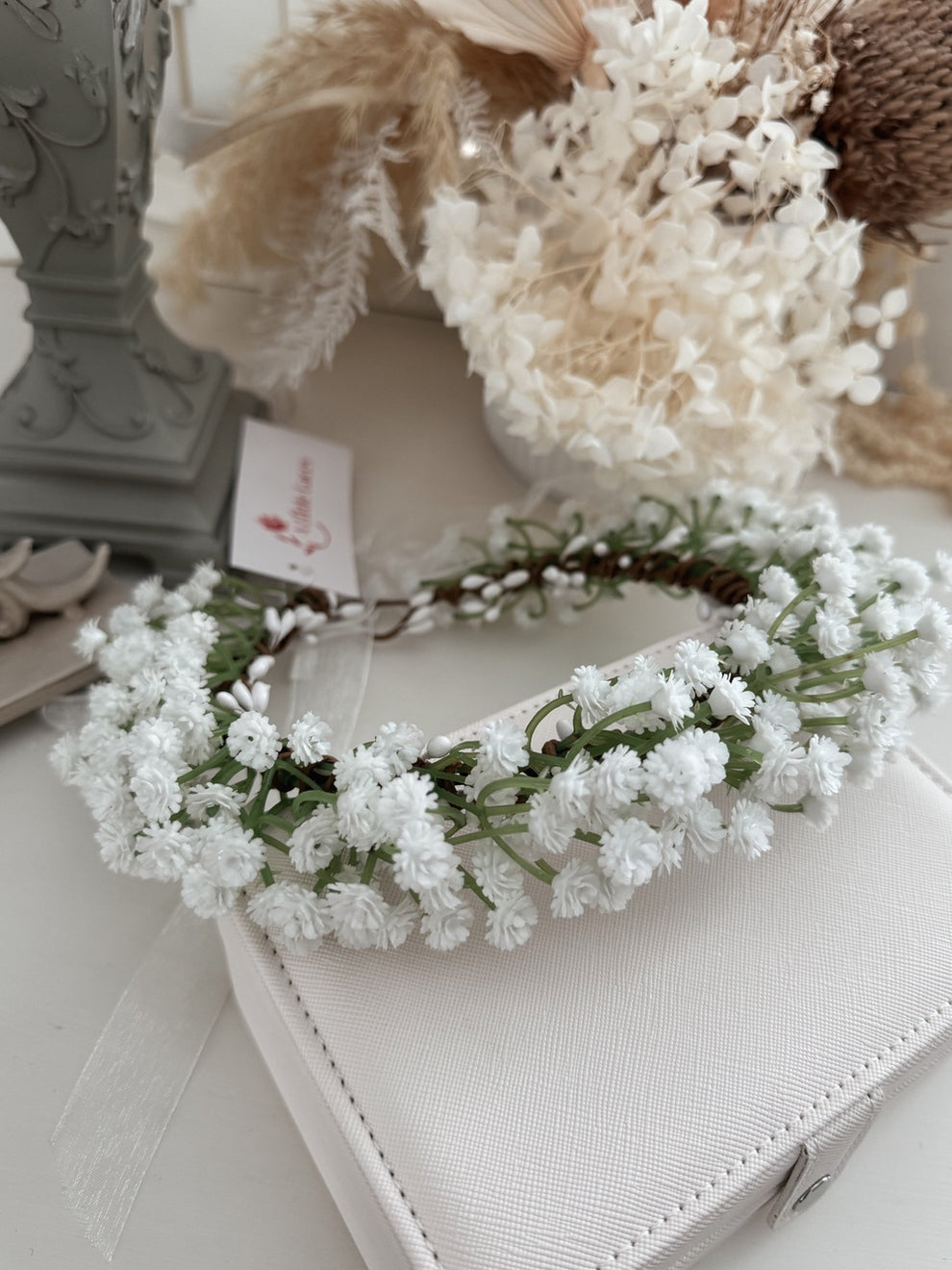 White Babys Breath Flower Crown - A Little Lacey · Photo 4 of 10