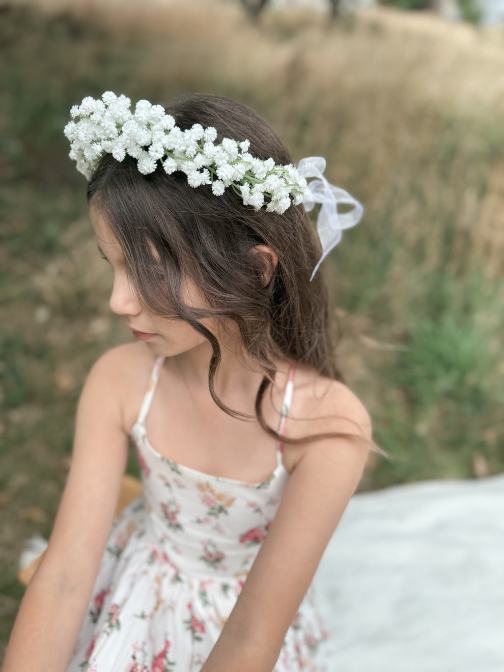 White Babys Breath Flower Crown - A Little Lacey · Photo 9 of 10
