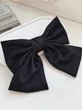 Girls Black Satin Bow - A Little Lacey · Photo 4 of 4