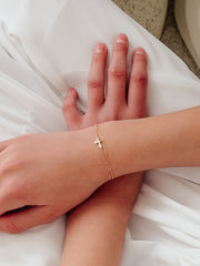 Golden Grace Communion Bracelet - A Little Lacey