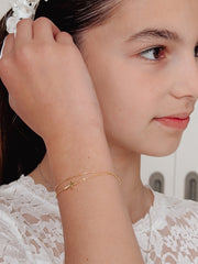 Golden Grace Communion Bracelet - A Little Lacey