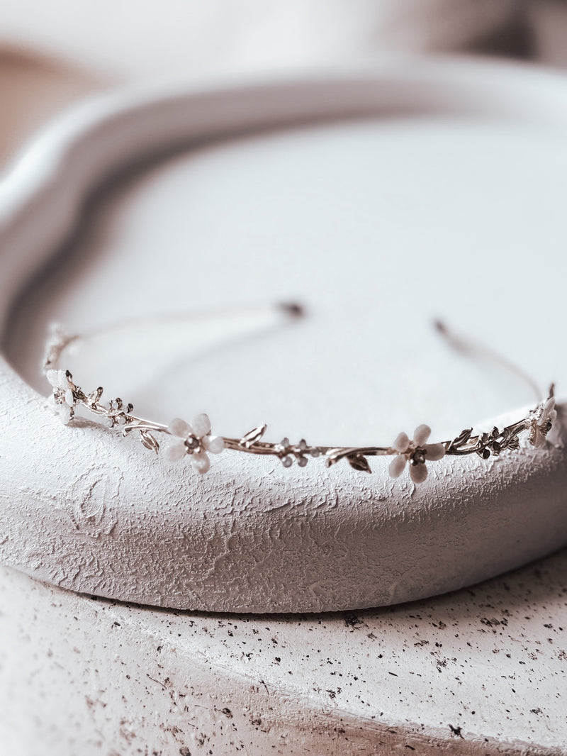 Golden Petal Girls Headband - A Little Lacey