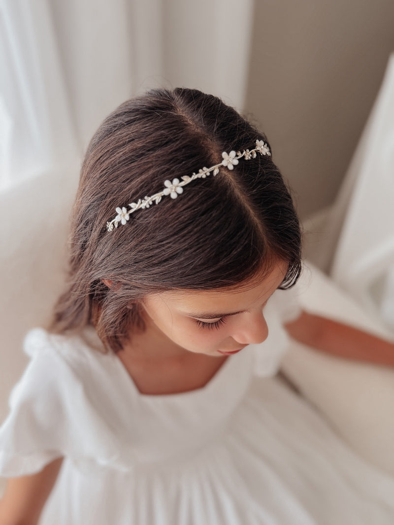 Golden Petal Girls Headband - A Little Lacey