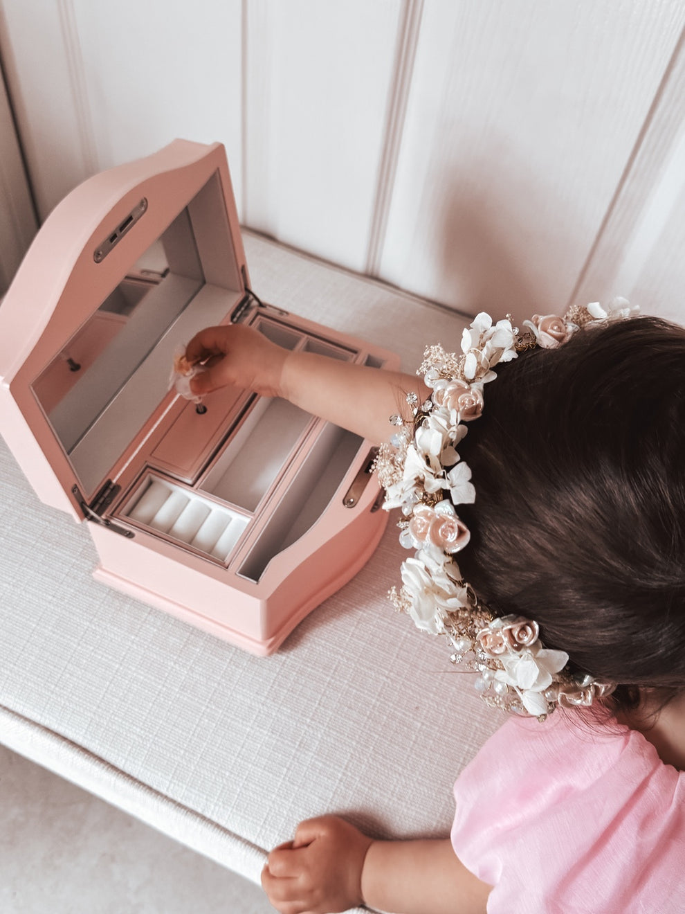 Hadley Girls Pearl Flower Headband - A Little Lacey · Photo 5 of 6