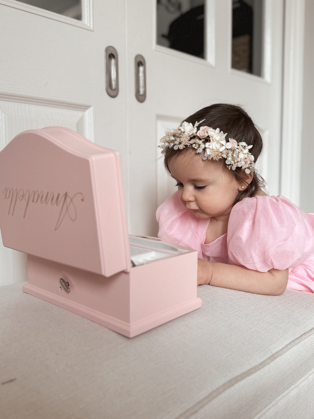 Hadley Girls Pearl Flower Headband - A Little Lacey · Photo 4 of 6