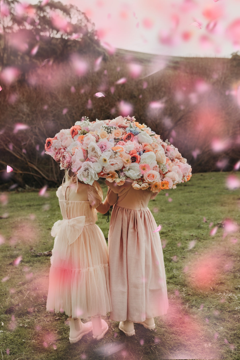 Lucy Girls Puff Sleeve Dress - Dusty Pink - A Little Lacey · Photo 14 of 19