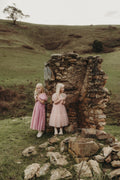 Lucy Girls Puff Sleeve Dress - Dusty Pink - A Little Lacey · Photo 12 of 19