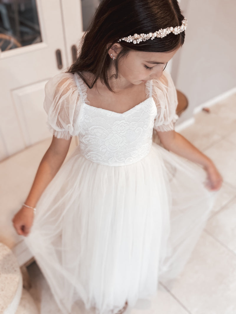 Harper Ivory Tulle Dress - A Little Lacey