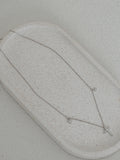 Flower girl sterling silver cross necklace