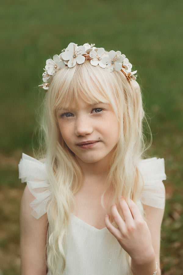 Indi Girls Gold Flower Headband