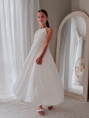 Inka Girls White Dress - A Little Lacey