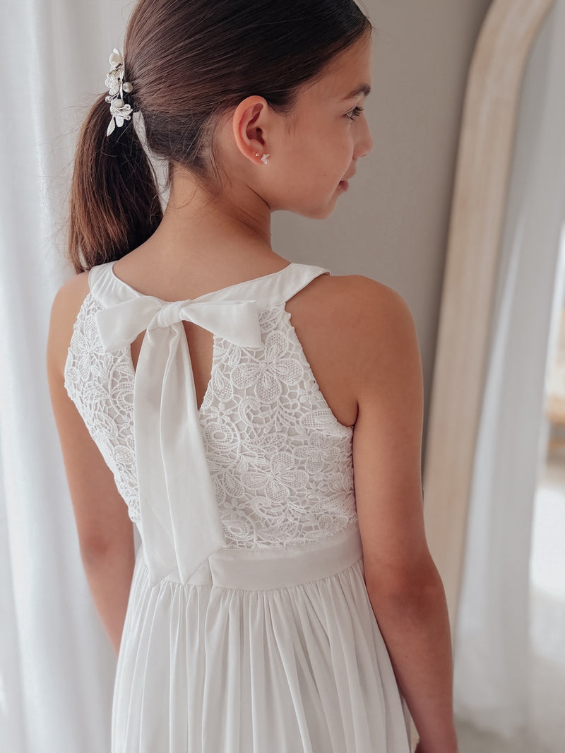 Inka Girls White Dress - A Little Lacey