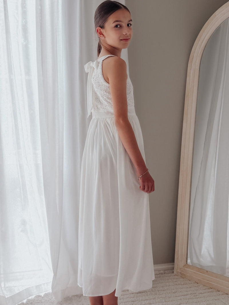 Inka Girls White Dress - A Little Lacey