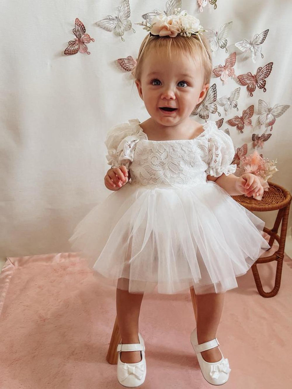 Iris Baby Girls Flower Headband - A Little Lacey · Photo 9 of 12