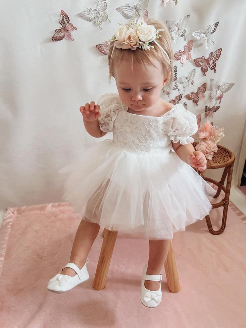 Iris Baby Girls Flower Headband - A Little Lacey · Photo 11 of 12