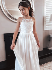 Isabelle White Girls Dress - A Little Lacey