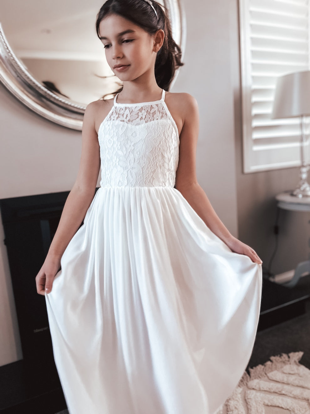 Isabelle White Girls Dress - A Little Lacey · Photo 10 of 13