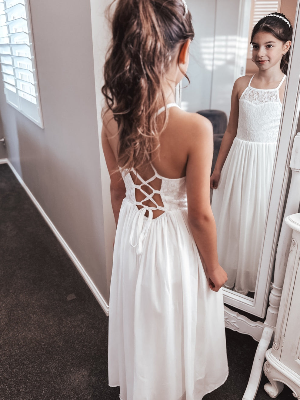 Isabelle White Girls Dress - A Little Lacey · Photo 11 of 13