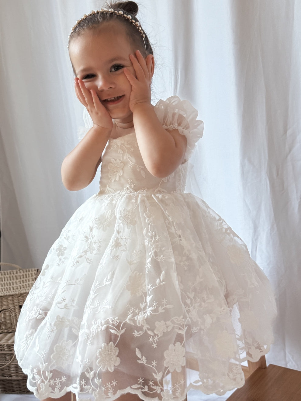 Isla Rose Girls White Dress - A Little Lacey · Photo 5 of 17