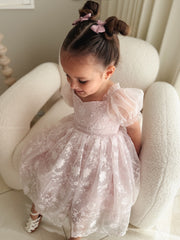 Isla Rose Girls Light Pink Dress - A Little Lacey