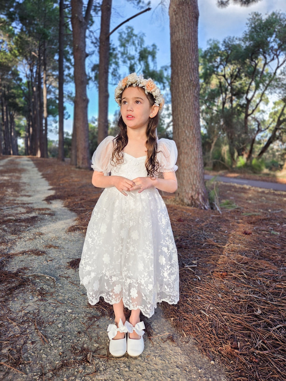 Isla Rose Girls White Dress - A Little Lacey · Photo 6 of 17