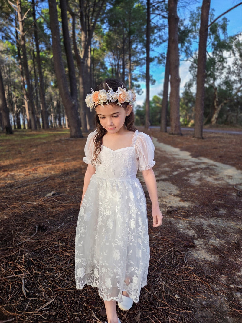 Flora Girls Flower Crown - A Little Lacey