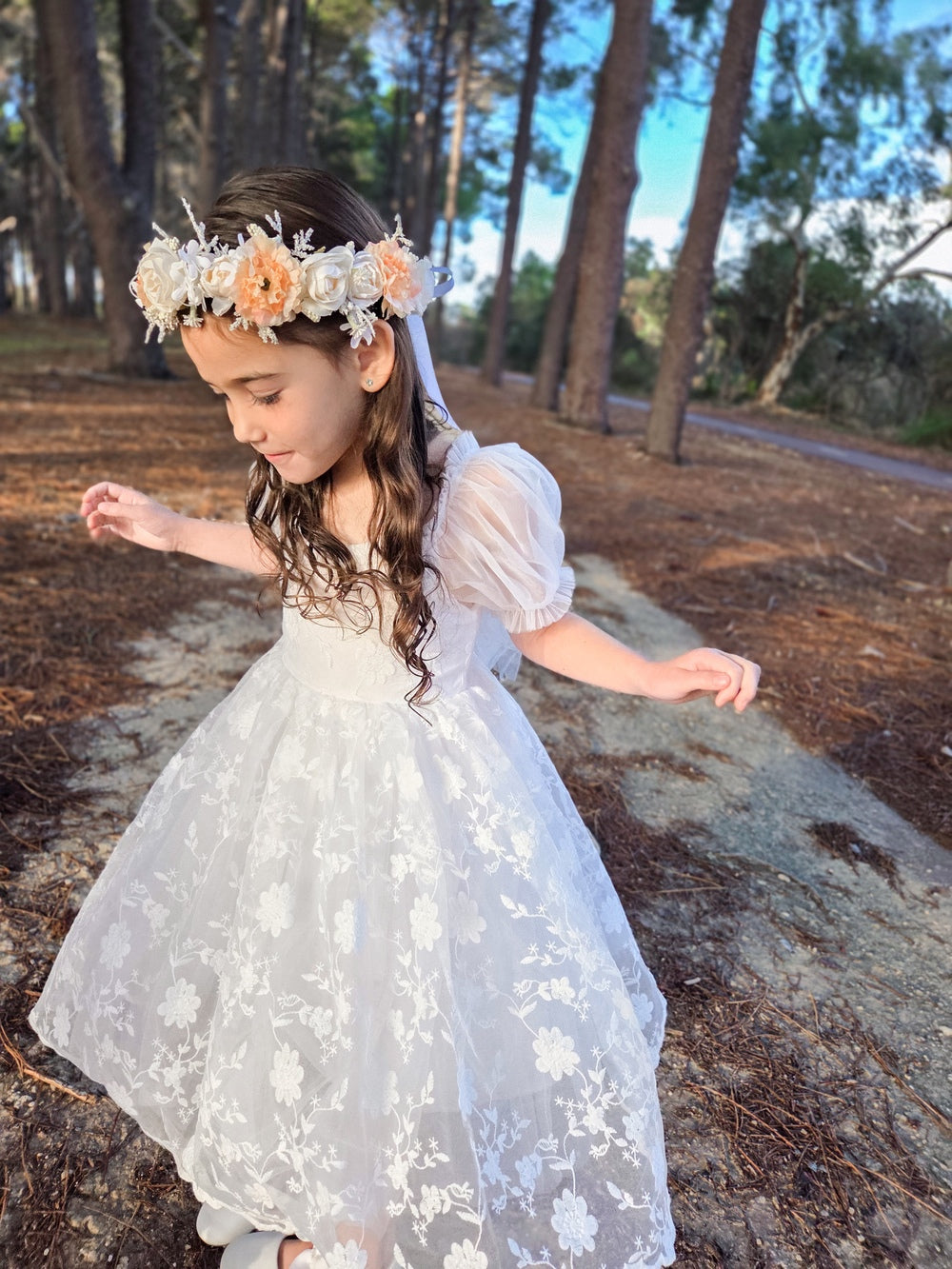Isla Rose Girls White Dress