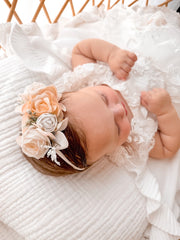 Iris Baby Girls Flower Headband - A Little Lacey