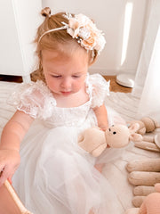 Iris Baby Girls Flower Headband - A Little Lacey