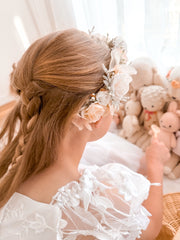 Iris Girls Ivory Flower Crown - A Little Lacey