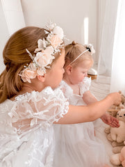 Iris Girls Ivory Flower Crown - A Little Lacey