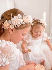 Iris Girls Ivory Flower Crown - A Little Lacey