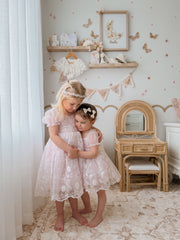 Isla Rose Light Pink Baby Dress - A Little Lacey