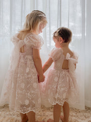 Isla Rose Light Pink Baby Dress - A Little Lacey