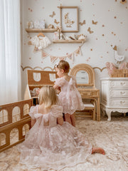 Isla Rose Light Pink Baby Dress - A Little Lacey