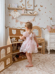 Isla Rose Light Pink Baby Dress - A Little Lacey
