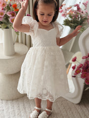 Isla Rose Girls Ivory Dress - A Little Lacey