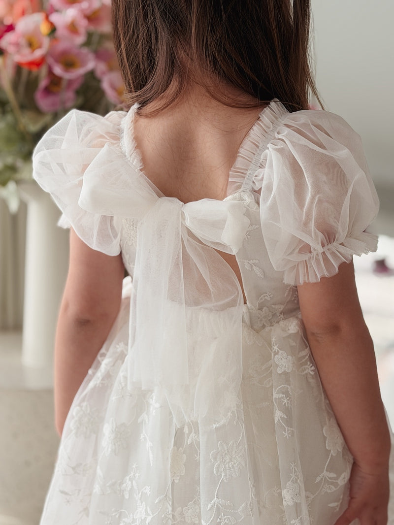 Isla Rose Girls Ivory Dress - A Little Lacey
