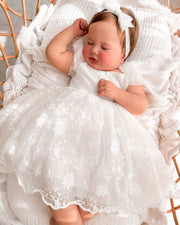 Isla Rose White Baby Dress - A Little Lacey