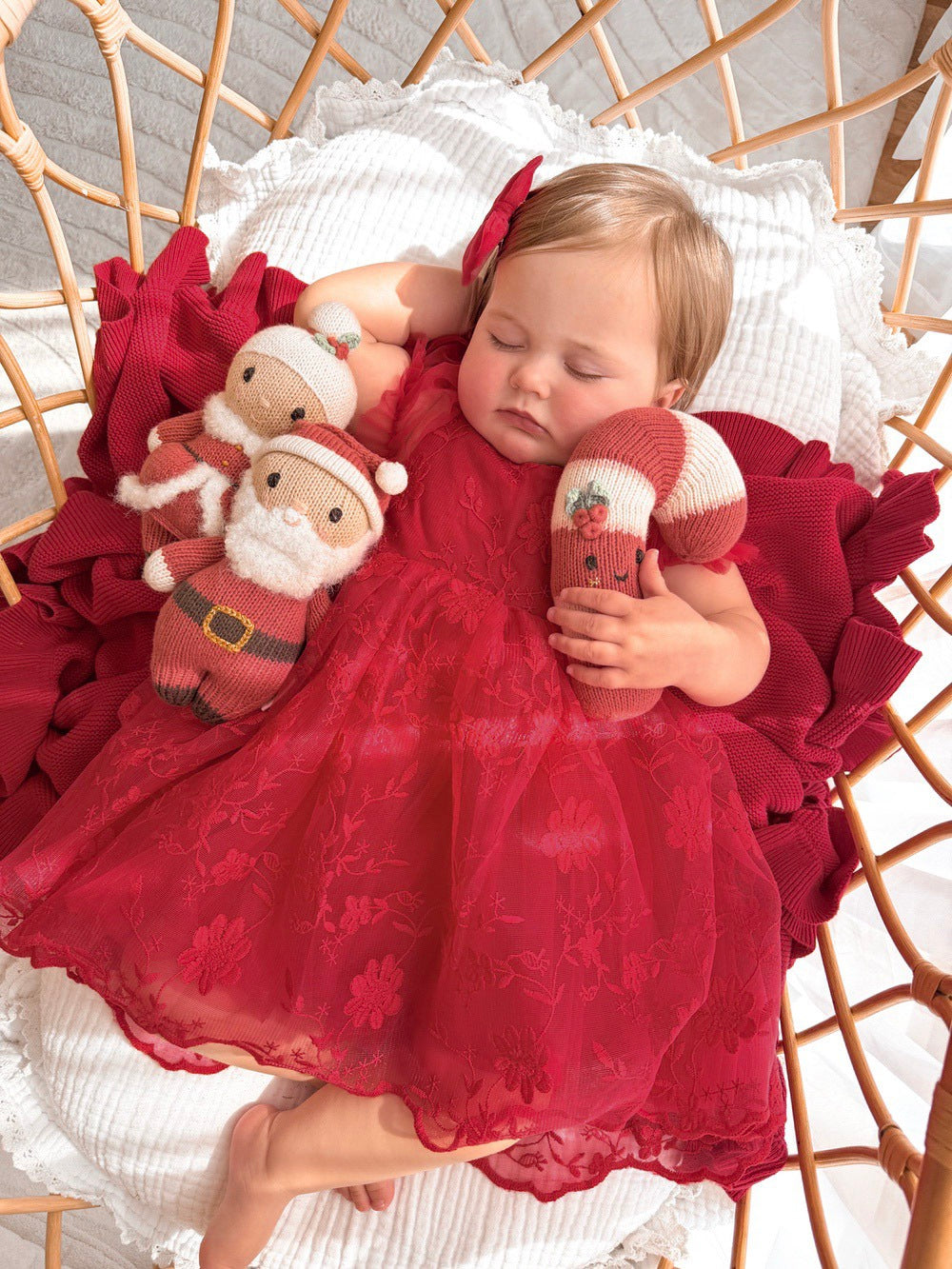 Isla rose red girls christmas dress for the holidays