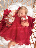 Isla rose red girls christmas dress for the holidays