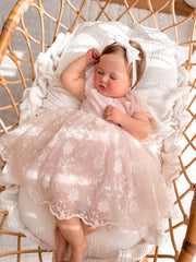 Isla Rose Light Pink Baby Dress - A Little Lacey