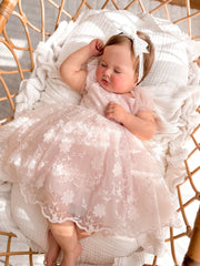 Isla Rose Light Pink Baby Dress - A Little Lacey