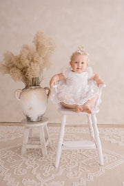 Isla Rose White Baby Dress - A Little Lacey