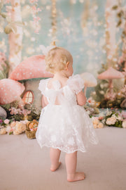 Isla Rose White Baby Dress - A Little Lacey