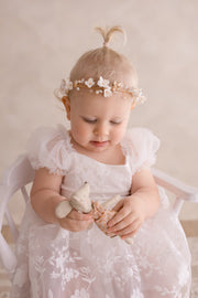 Isla Rose White Baby Dress - A Little Lacey