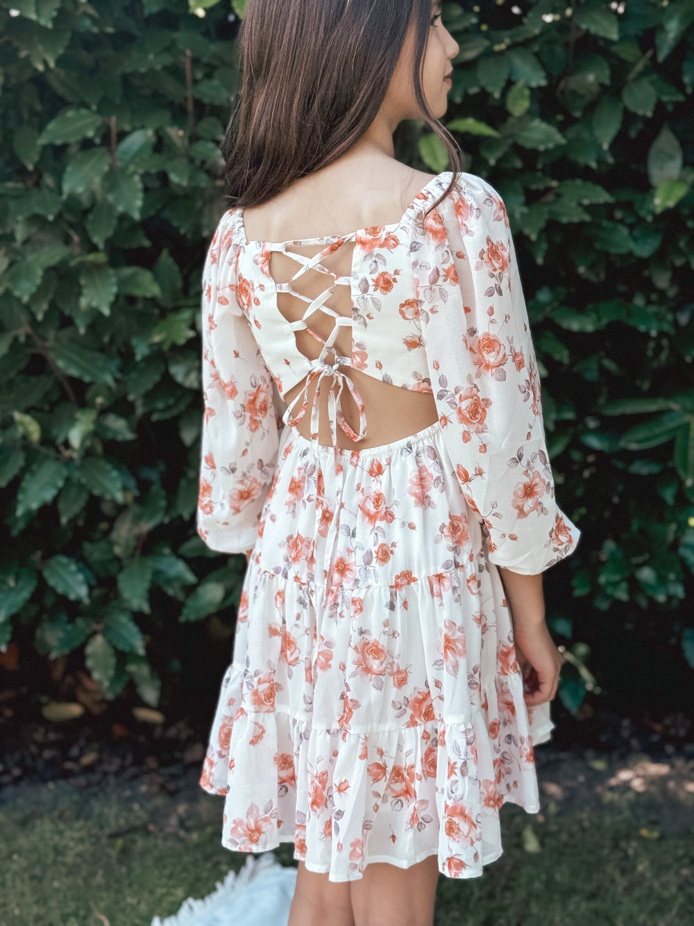 Jessa Girls Long Sleeve Floral Dress - Sale