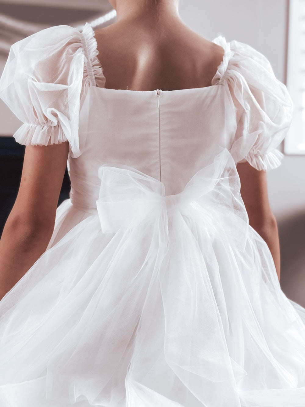 Jessica Puff Sleeve White Dress - A Little Lacey · Photo 6 of 15